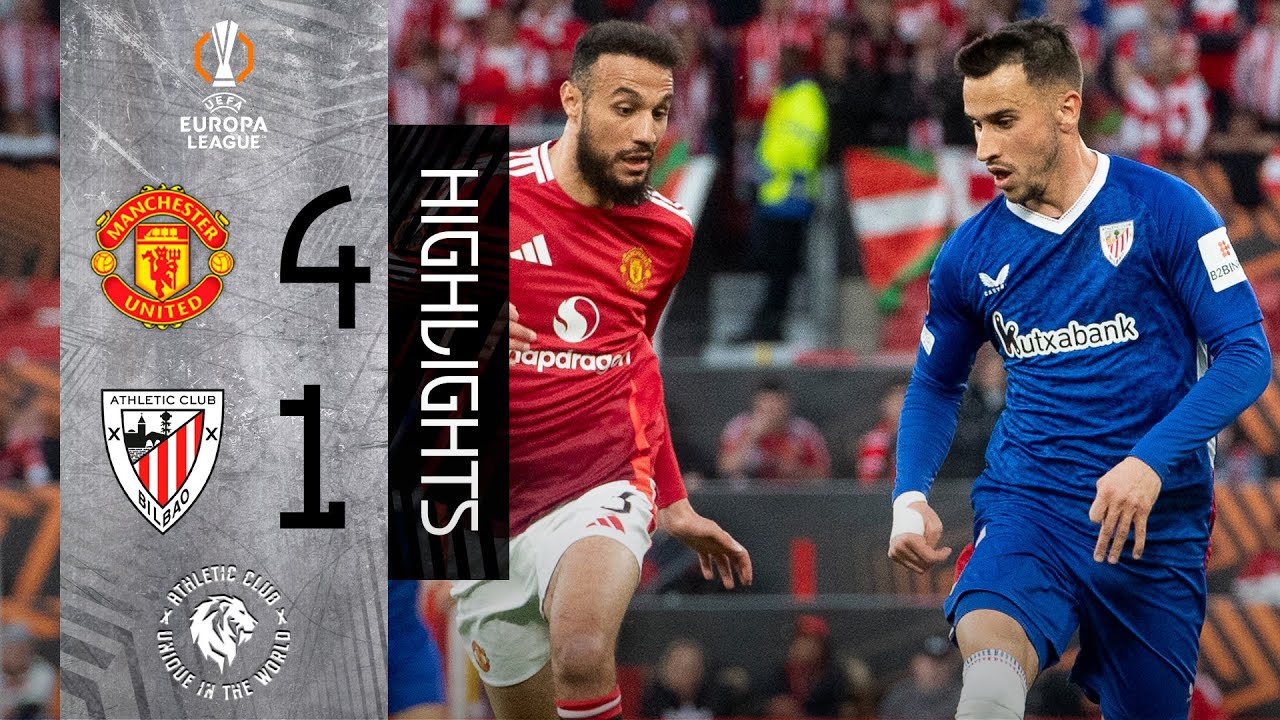 RESUMEN | Manchester United 4-1 Athletic Club | Europa League 2024-25 1/2 VUELTA