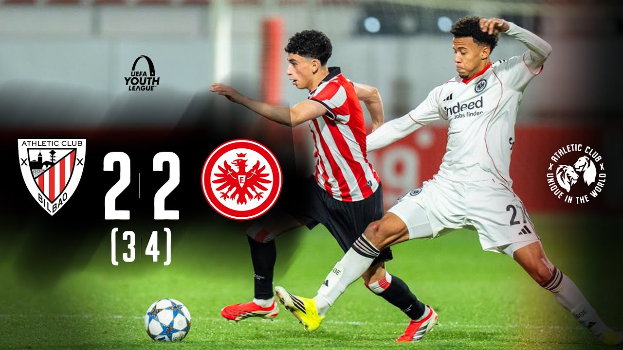 ⚽ Resumen I Athletic Club 2-2 (3-4) Eintracht Frankfurt I Laburpena I UEFA Youth League 2025 1/16